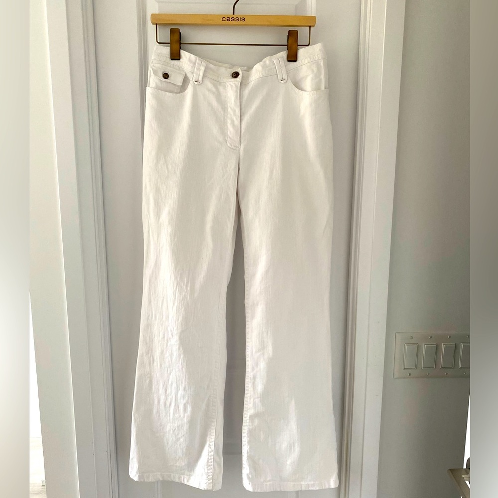 Bootcut twill pants. - Picture 4 of 8